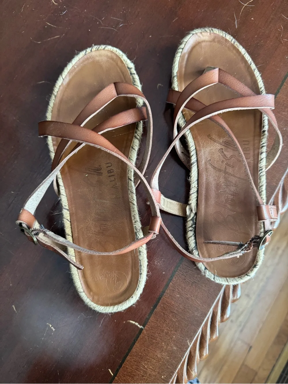 Women's Tan Crisscross Espadrille Sandals